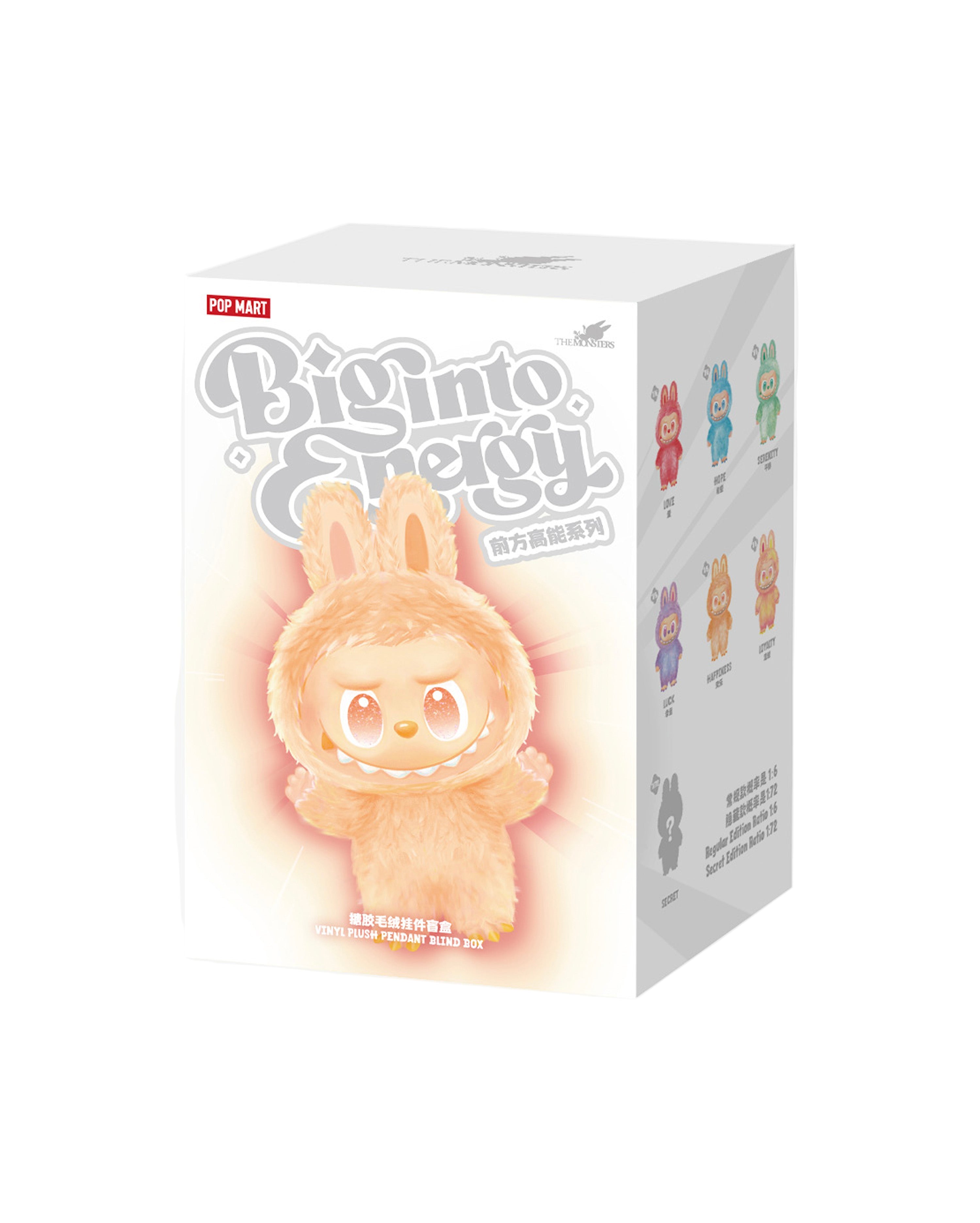Product packaging with a cute Labubu design on a white background